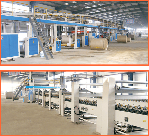 corrugated cardboard production line